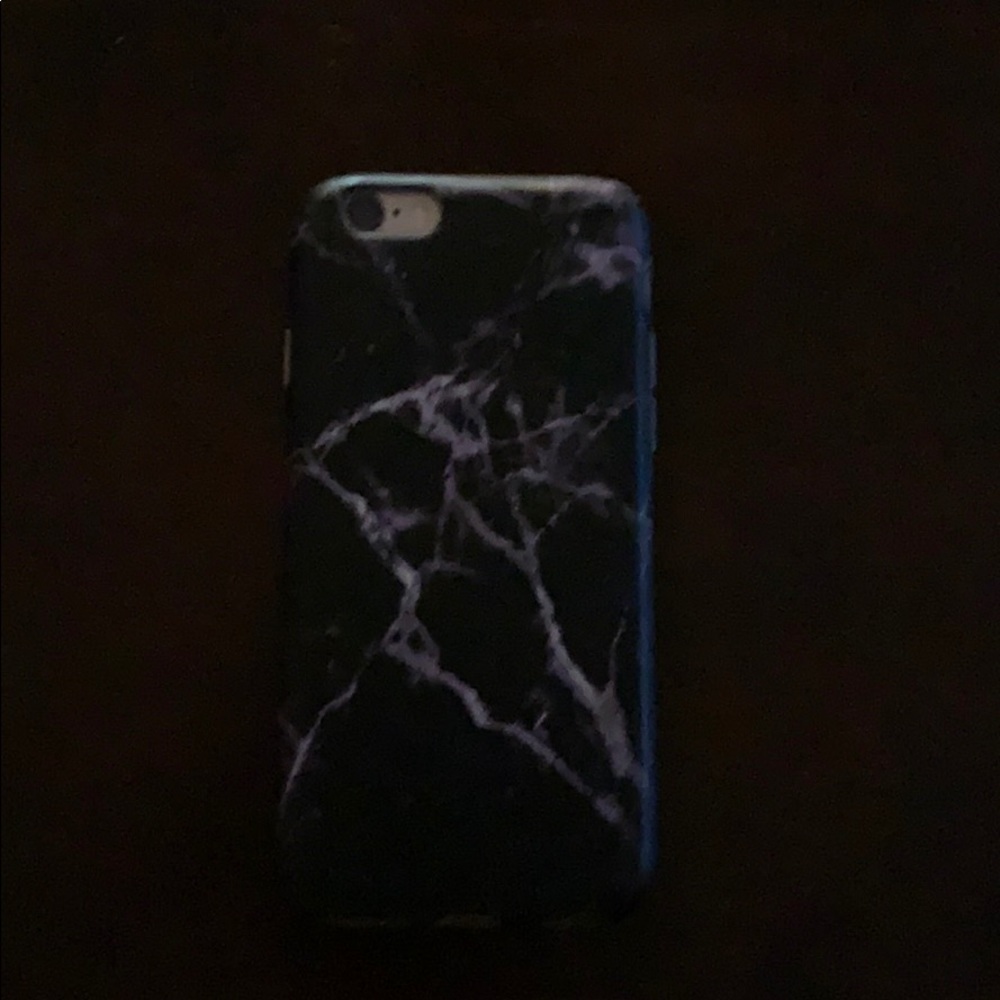 Black and white marble phone case for iPhone 6